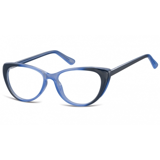 Okulary oprawki korekcyjne Kocie Oczy zerówki Sunoptic CP138C gradient niebieski